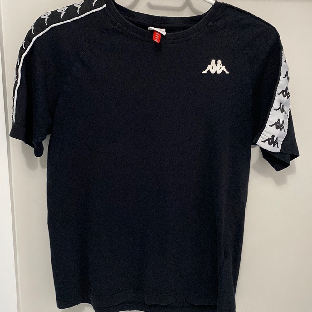 Kappa boys black tee shirt